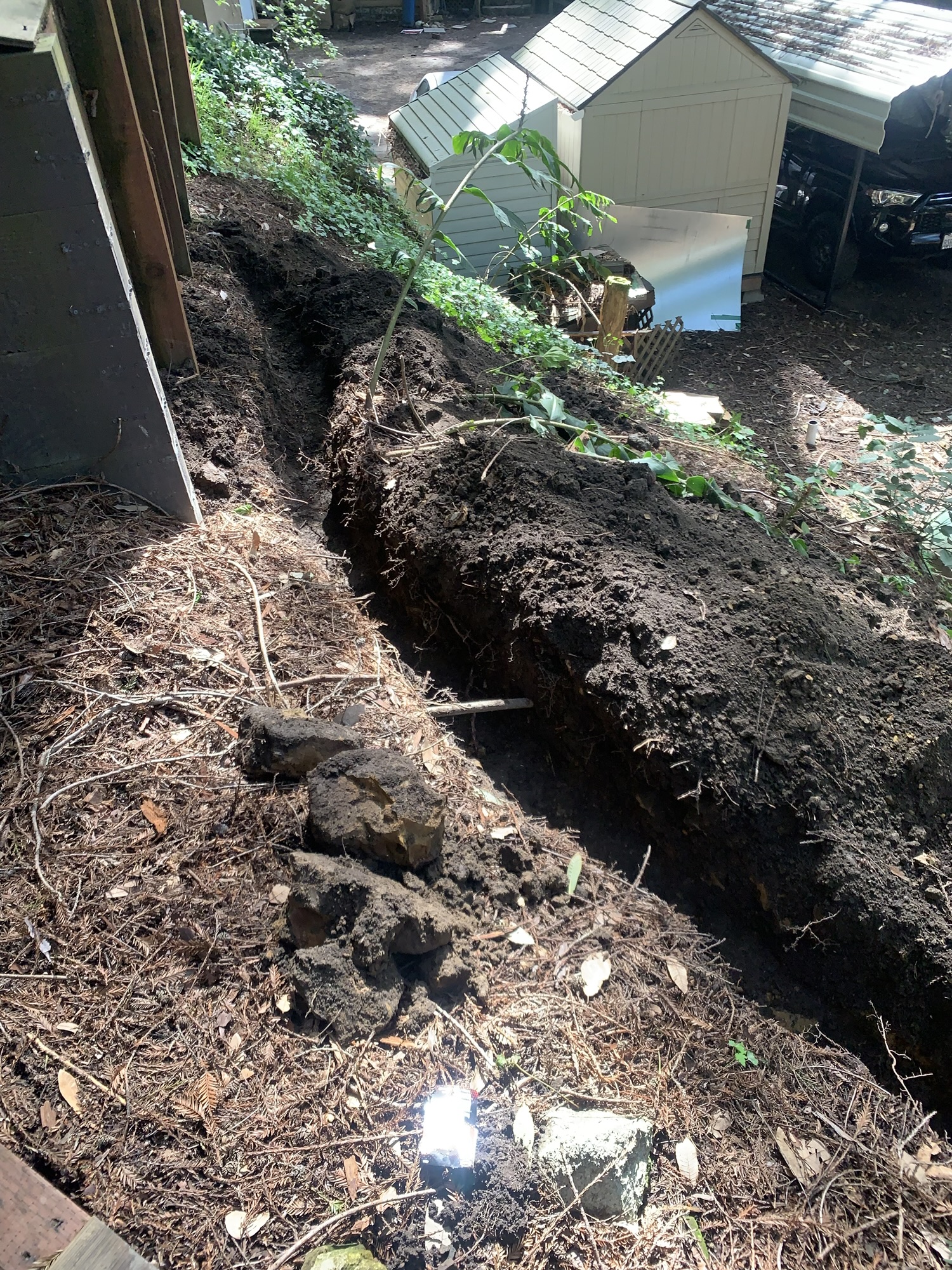 Plumber repairing a leaking pipe under a sink in a Santa Cruz County home.